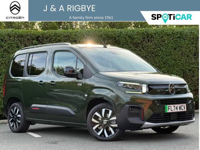 Citroen E-Berlingo 0.0 100kW Max M 52kWh 5dr Auto MPV Electric GREEN